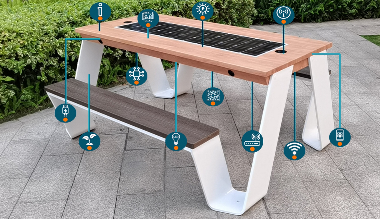 SOLAR SMART BENCH